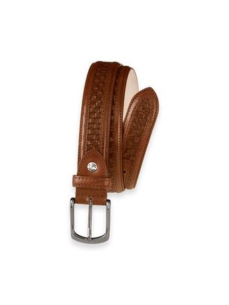 Paul Fredrick Everett Belt in Mahogany at Nordstrom, Size 42