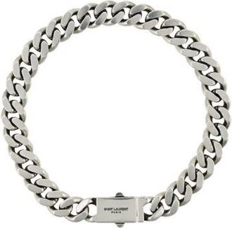 Saint Laurent Womens Sophisticated Bijoux Piece - Light Grey Brass - One Size