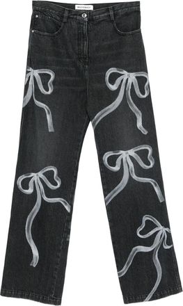 Mach & Mach Bow-print Jeans