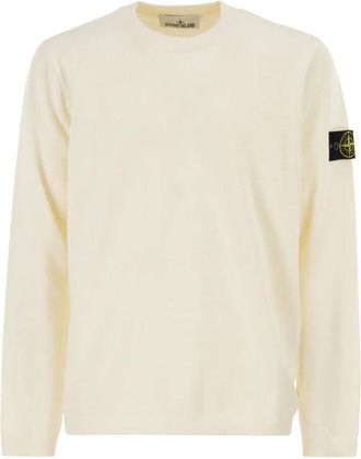 Stone Island Round-neck Truien - Heren - Ronde hals truien - Beige - M - Truien & Vesten