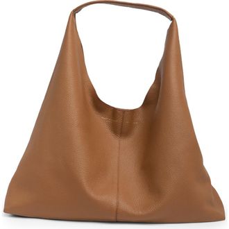 Kurt Geiger Violet Leather Hobo Bag in Light/Pastel Brown at Nordstrom Rack