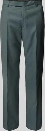 Joop Slim Fit Anzughose aus Schurwolle mit Bügelfalten Modell Blayr in Gruen, Größe 26