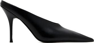 Femme LA Mules Xaden a punta - Nero