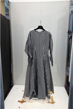 Celine Womens Dress Black-Ivory Cotton Black/ivory