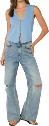 Velvet Heart Rosina Knit Vest In Light Blue
