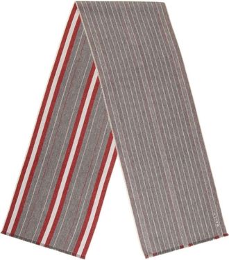 Bally striped merino-wool scarf - Grey