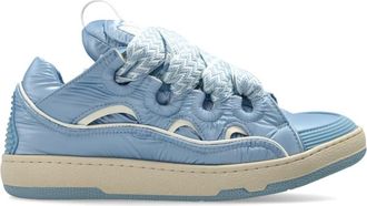 Lanvin Schoenen, Dames, Blauw, 40 EU, Leer, Curb Sneakers