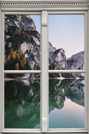 Queence Wandsticker »See« Wandsticker, Wandbild, selbstklebend, 3D, Fenster