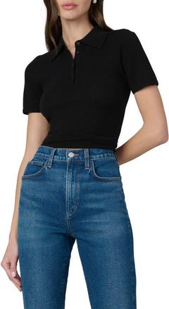 Joe's The Short Sleeve Cashmere Henley Sweater in Black at Nordstrom, Size X-Large