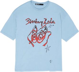 Bimba & Lola T-shirt met grafische print - Blauw