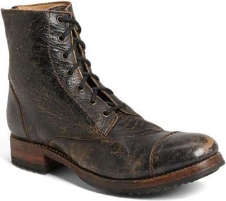 Bed St&uuml; Prot&eacute;g&eacute; Cap Toe Boot in Black Lux at Nordstrom, Size 11.5
