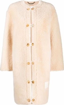 Chlo&eacute; Single-Breasted Coats - Dames - Mantel - Roze - XS - Jassen