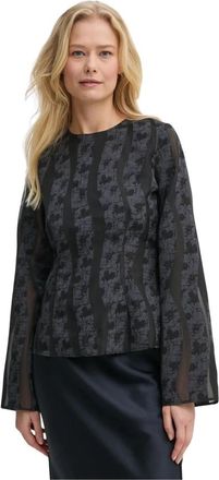 Sams&oslash;e & Sams&oslash;e Saanai Blouse - Dames - Blouses - Zwart - S - Polyester - Overhemden