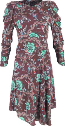 Isabel Marant Midi Dress in Floral Print Silk
