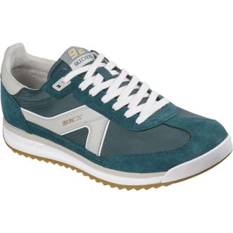 Skechers SKX 92 Spective Leren Heren Sneakers Groen/Wit