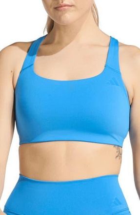 adidas Optime Workout Medium Support Climacool Sports Bra in Ray Blue at Nordstrom Rack, Size X-Large