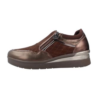 Stonefly Cream 62 Zip Sue Laminated - - Shoes - Donna - Marrone - 40 EU