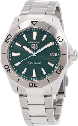 Tag Heuer Aquaracer Solargraph Green Quartz Mens Watch WBP1115.BA0000