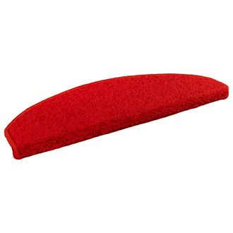 vidaXL Tappetini Per Scale Autoadesivi 15 Pz 80 X 24,5 X 3,5 Cm Rosso Vidaxl