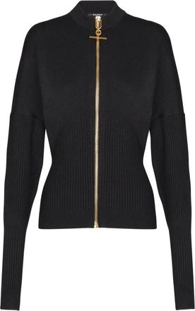 Balmain Gebreid vest - Zwart