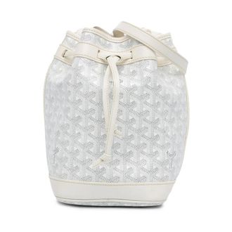 Goyard Pre-owned Petit Flot Bucket Bag - Dames - Pre-owned - Wit - Maat: ONE Size Leer