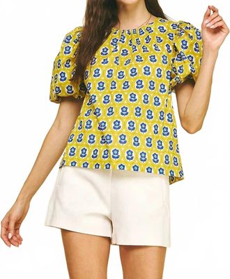 Pinch Design Nora Top In Yellow