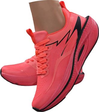 Generic 2026 Running Shoes Fashion Sneakers Breathable Soft Cushioned Warm Lace Up Casual Sports with Non Slip Rubber Sole (Orange, 6.5)
