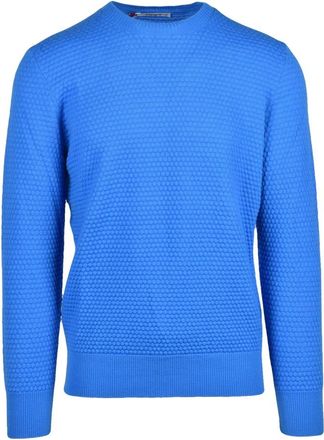 KANGRA Truien & Vesten, Heren, Blauw, L, Wol, Pullover met ronde hals