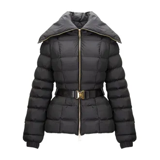 Elisabetta Franchi Winter Jackets, female, Black, Size: M Down Jackets