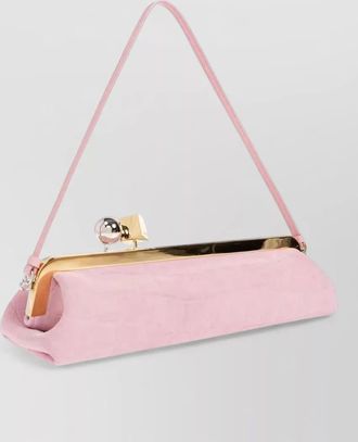 Jacquemus la pochette salon leather clutch bag