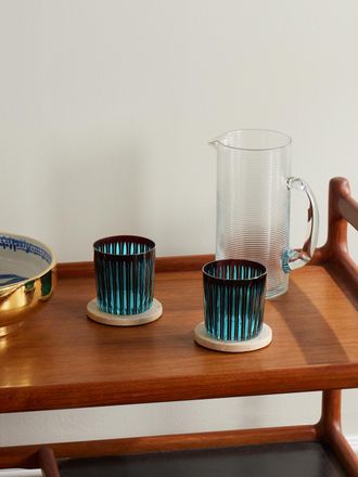 L'OBJET Prism Set of Four Double Old Fashioned Glasses