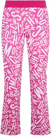 Moschino Palazzo Broek - Dames - Wijde Broeken - Roze - S - Katoen - Broeken