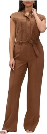 Aaiko Jumpsuits & Playsuits, Dames, Bruin, S, Lisana Tencel TEN 545