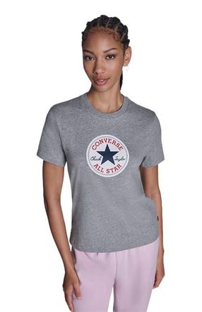 Converse Womens Chuck Taylor All Star Patch T-Shirt in Vintage Grey Heather at Nordstrom, Size X-Large