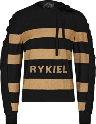 Sonia Rykiel Truien & Vesten, Dames, Zwart, XL, Leer, Single-Breasted Blazer