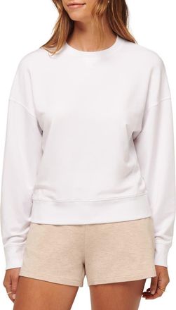 Travis Mathew Cloud Sweatshirt in White at Nordstrom, Size Xx-Large