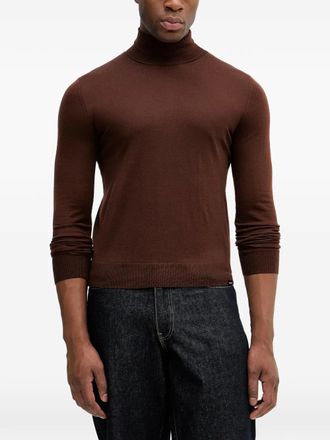 Colmar turtleneck long-sleeve sweater - Brown