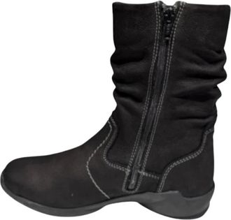 Wolky Luna - Dames - Hoge Laarzen - Zwart - 37 EU - Wol - Schoenen