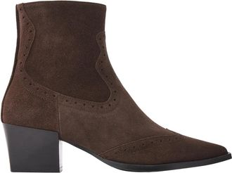 VIA VAI Kate Neil bruine enkellaarsjes - Dames - Cowboylaarzen - Bruin - 40 EU - Su&egrave;de - Schoenen