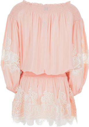 Miss June Womens Long Dress Laurel Pink Modal