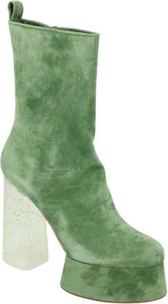 Christian Louboutin Womens Suede Izamayaz Boot, Never Worn (Authentic Pre- Loved)