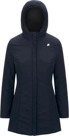 K-Way Denise Warm Double - Dames - Parka Jassen - Blauw - L - Polyester - Jassen