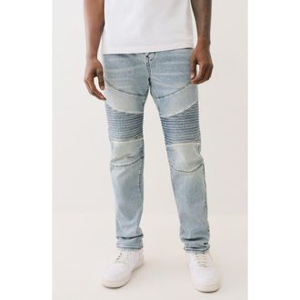 True Religion Rocco Motto Skinny Jeans in Light Budding Wash at Nordstrom Rack, Size 34