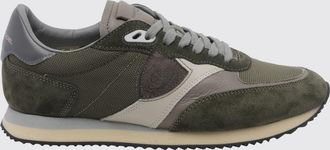 Philippe Model Sneakers basse in pelle scamosciata e mesh con suola dentellata