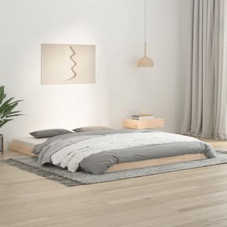 vidaXL Estructura De Cama Sin Colch&oacute;n Madera Maciza De Pino 160x200 Cm Vidaxl