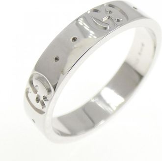 Gucci White Gold White Gold (18K) Band Ring (Pre-Owned)