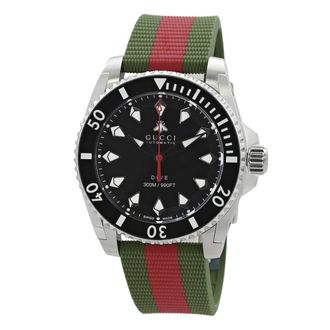 Gucci Dive Automatic Black Dial Unisex Watch YA136349