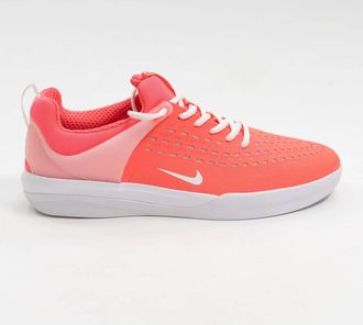 Nike Mens Nyjah 3 Rubber Skate Shoes In Hot Punch/white-Hot Punch