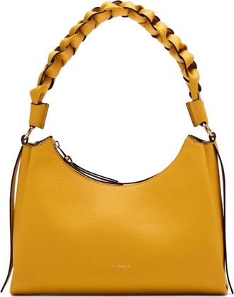 Coccinelle Borsa a spalla in pelle con manico intrecciato - Giallo