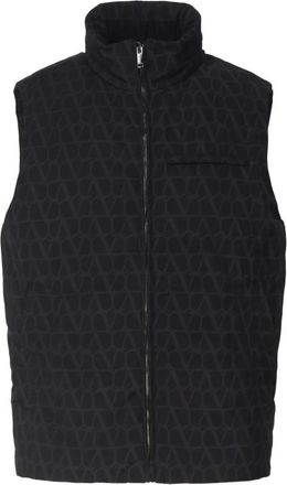 Valentino Garavani Gewatteerd Vest - Heren - Bodywarmers - Zwart - XL - Polyester - Jassen